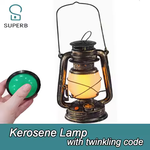 Escape room Kerosene Lamp Prop Lantern Prop Escape Room Player get clues from light flashing times R