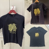 Ganni 24 Owl Print Black Cotton Loose T-Shirt