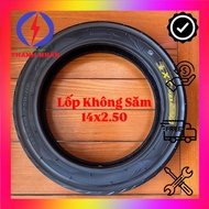 Tubeless Tire 14x2.50 Electric Bicycle 14inch Wheel, Tubeless Tire 14 x 2.50 Thick and Durable Elect