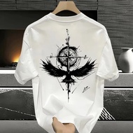 ((24 Hours Delivery) Short-Sleeved T-Shirt Men Summer New Style Loose American Trendy Style Unisex S