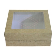 8x8x2” & 8x8x3” - Set of 5 & 10 pcs - Reversible Cake Box / White Box / Kraft Box / Natural Box