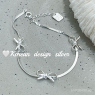 Snake Bone Blogger Style Simple Internet Celebrity Hand Jewelry High-end Korean Bracelet Pure Silver