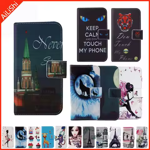 Fundas Flip Leather Cover Shell Wallet Etui Skin Case For Lenovo A889 P70 A5 A2010 A806 A859 A606 P7