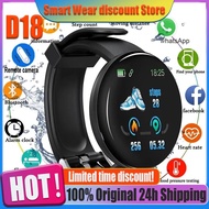 【Ready Stock】 ■ ؐ ⋆ M34 d18 smart watch men blood pressure waterproof smartwatch women heart rate monitor fitness tracker watch sport for android ios