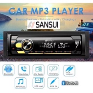 SANSUI SQ-112 SINGLE-DIN USB AUX IN DASH RADIO FM RADIO DIGITAL BLUETOOTH MEDIA RECEIVER RADIO KERET