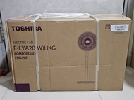 執屋大平賣！全新！未開盒！350元送到最方便你既地鐵站！Toshiba F-LYA20(W)HKG 白色12吋2合1座地座檯電風扇連遙控 / 12" 2-IN-1 ELECTRIC FAN WITH 