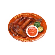 3D Polyresin Fridge Magnet - BBQ Chicken Wings