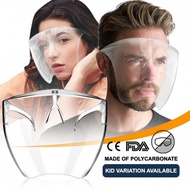 Full Face Shield Transparent Mask Adult Kids Kid BLOCC Faceshield Splash Mask Face Guard Splash Proo