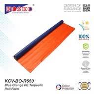 KOSKO KCV-BO-R650 (6x120) Blue Orange PE Tarpaulin Canvas - Roll Form