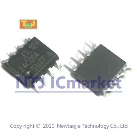 50 PCS AT24C01A-10SU-2.7 SOP-8 24C01A SU27 AT24C01 24C01 2-Wire Serial EEPROM Memory Chip IC