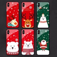 [Ed] Huawei Mate 20 10 Pro Honor V10 9 Lite 8 7X Christmas Glass Phone Case