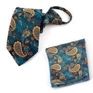 Pre-tied 7cm men's tie, fashionable vest pocket scarf, elegant, modern style (product sold separatel