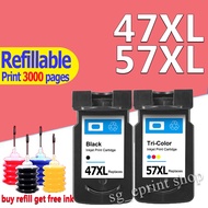 For Canon Ink PG 47 CL 57 ink cartridge for Canon PIXMA E410 E460 E470 E3370 E4270