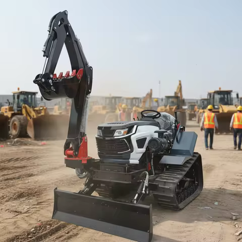 Customize Agricultural Crawler Tractor With Plow Harrow Cultivator Implements