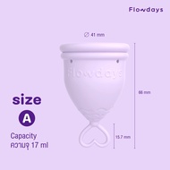 ถ้วยอนามัย FlowDays SizeA Light flow 5 สี เลือกสีได้ ใช้งานง่าย สบาย ใช้ซ้ำได้
