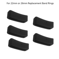 22mm 26mm Soft Silicone Rings for for Garmin Fenix 5 5X Plus/Fenix 3/3 HR Replacement Band Loops 5 Pack