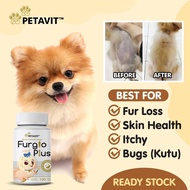 [READY STOCK] Petavit Dog Vitamin FurGlo Plus Multi Vitamin Fur Glow for Dog DHA & Calcium - Vanilla