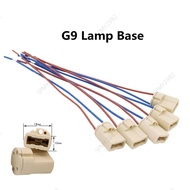 G9 Halogen Lead LED Lights Type Power Socket Led Lamp Bulb Base 250V 2A Ceramic Holder Cable Wire Co
