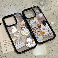 Phone Case For iPhone 13 17 11 15 Pro Max Case iPhone 11 12 16 Pro Max 14 13 Pro Max Acrylic 2 in 1