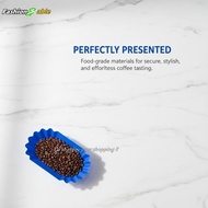 FAMY Practical Plastic Sample Display Tray for Coffee Beans and Snas Oval Design FAA