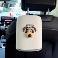 Car Trash Can Car with Lid Cute Creative Wallace and Gromit Hanging Storage Barrel Car Storage Tool 