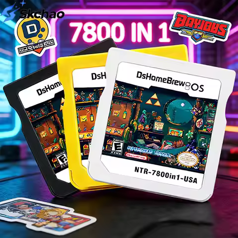 7800 in 1 DS Card R4 3DS Game Collection Flash Card with 32/64GB TF Card for NDSL NDSi 3DS 2DS Conso