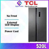 TCL 520L Refrigerator Twin Inverter Side by Side Fridge | Peti Sejuk