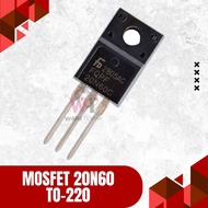 MOSFET 20N60 Transistor Power 20 Ampere 600V 3 Legs Type TO-220 Small Body