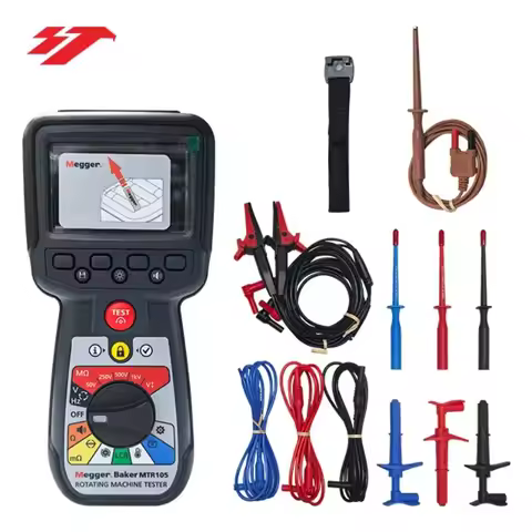 100% Original Tester Rotating Machine Tester MTR105 Digital Phase Sequence Meter