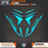 STRIPING MX KING 150 TRANSPARENT UV K79 STICKER Y15ZR SNIPER MXi 150 STICKER MX KING 150 CLEAR