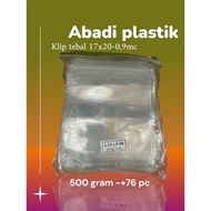 THICK CLIP 17x20-0.9MC PLASTIC BAG SNACK CLIP 17x20-0.9mc - 76pc