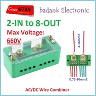 AC/DC WIRE COMBINER (2-IN TO 8-OUT) JUNCTION BOX SOLAR PANEL SURYA -Copicop Store