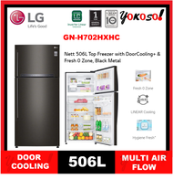LG GN-H702HXHC 506L Black Metal Top Freezer with Inverter Linear Compressor &amp; DoorCooling+