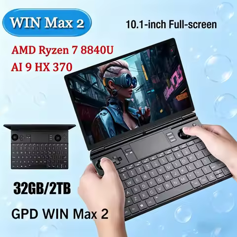 Raging Swift GPD 2026 WIN Max 2 32GB RAM 1TB 2TB SSD Hard Disk CPU AMD 8840U AI9 HX370 Processor Gam