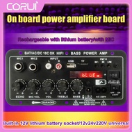 Ac 220v 12v 24v Digital Board Subwoofer Remote Control Stereo Amplifier Upgrade Dual Microone Karaoke Amplifier b