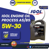 IGOL ENGINE OIL 5W30 PROCESS A5/B5 4 LITRE (4L)