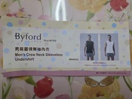 💯全新 
Byford男裝圓領無䄂內衣
(Men's Crew Neck Sleeveless Undershirt)
 📏尺寸(S至XL)
 🎨顏色(黑/白)