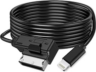 AMI MMI Aux Cord for Apple iPhone 14 13 12 11 XS XR X 8 7 6 SE Compatible with Audi A3/A4/A5/A6/A7/A