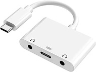 USB C to 3.5mm Headphone Adapter with Fast Charging Compatible for Pixel 4 4XL 3 3XL 2 2XL, Galaxy N