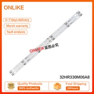 new2pcs/set for TCL L32P1A LED Backlight Strip 32HR330M06A8/A5V1 4C-LB3206-HR08J/HR01J 2 6V 6 bulbs