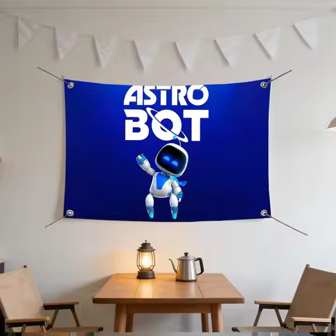game A-Astro G-Game B-Bot Flags Anti Wrinkle Waterproof Cozy Home Flag for Indoor & Outdoor Home Dec