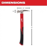 Milwaukee Premium Hammer for Professionals 19oz - 16oz -12oz 48-22-9018 ,48-22-9019, 48-22-9316