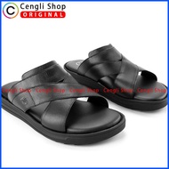 Sandal Hush Puppies Pria Original Terbaru Sendal Hp-Brick Cross
