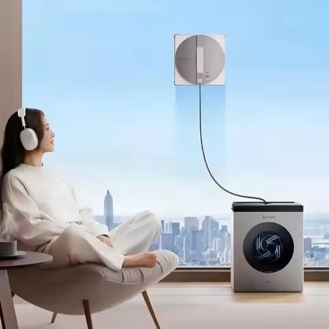ECOVACS Water Jet Window Cleaning Robot W3 Automatic Cleaning Cloth Base Station - Window Cleaning M