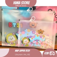 BT 21 Zipper Folder A4 A5 Paper Folder