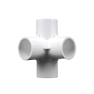 1pcs 20/25/32/40/50mm White PVC Pipe Connector Straight Elbow Tee Cross Joints Water Pipe Adapter 3 