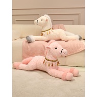 Year of the Horse Mascot Simulation Horse Doll Plush Toy Large White Horse Doll Pillow Doll Birthday