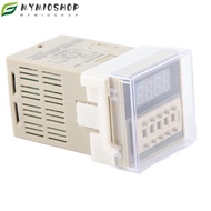 MIOSHOP Time Relay, DH48S-2Z LCD Display Digital Time Relay, Precision Timing 24VAC/DC 0.01S-9999H T