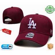 Los Angeles Dodgers Baseball Cap Topi LA '47 Brand MLB Clean Up Hat Men Women Runner Golf Caps Outdo