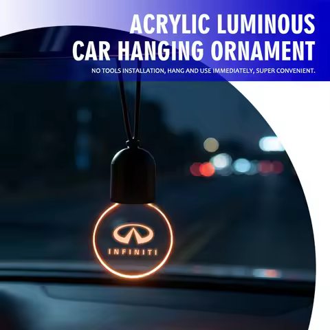 Glowing Acrylic Car LED Light Hanging Auto Accessories Interior For Infiniti FX35 Q30 G37 QX70 G35 Q